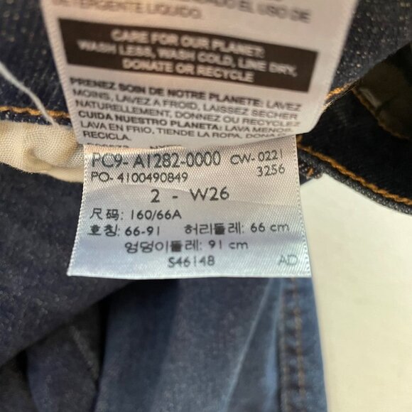 Levi's High Rise Skinny Jeans Size 2 or 26 Distressed Frayed Hem - Picture 9 of 9